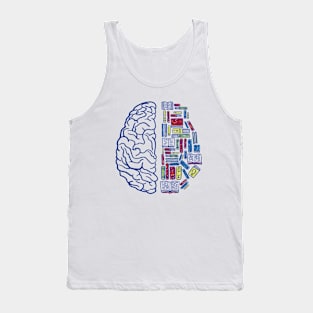 Brain Loves Books Tank Top